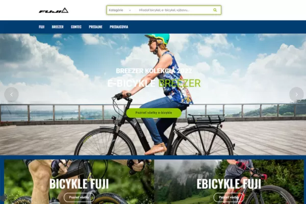 Fuji-bikes.sk je vybavená rýchlou Woocommerce témou od tých najlepších vývojárov. Web stránka obsahuje aplikáciu na mieru na podstránke pre vyhľadávanie predajcov.