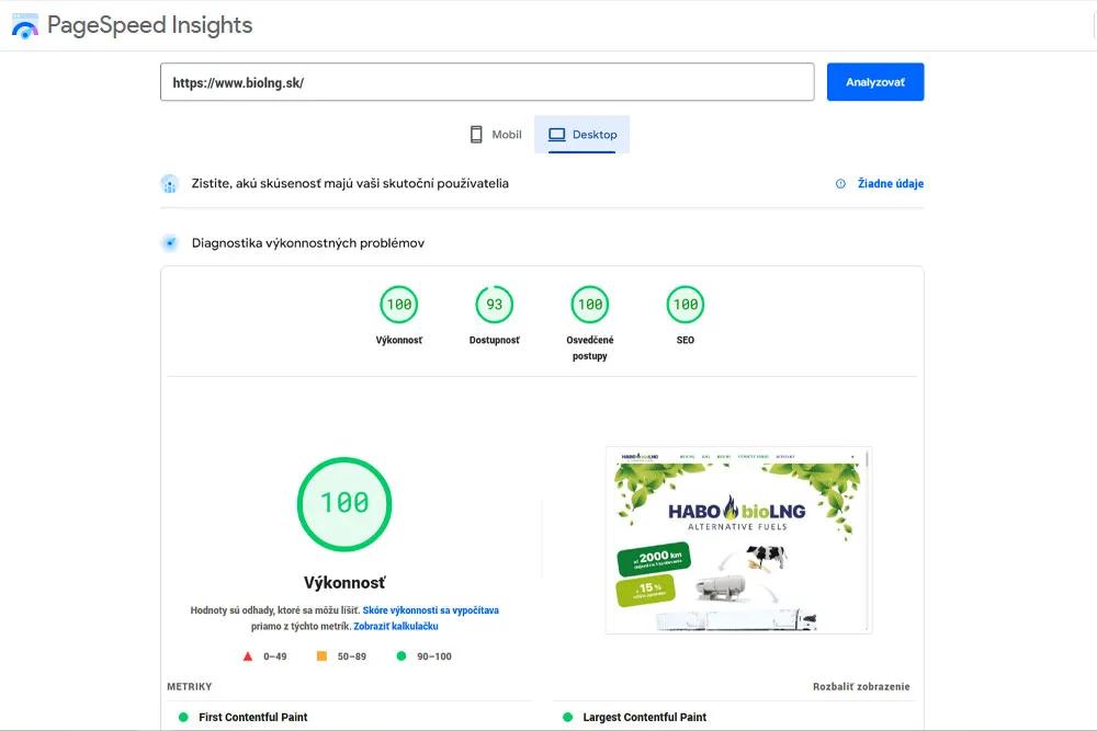 Alternatívne biopalivo BioLNG – prezentácia spoločnosti Web stránka Biolng.sk obsahuje rýchlu, responzívnu tému vyvinutú špičkovými vývojármi. Komplexná webová stránka spoločnosti obsahuje portfólio služieb a prezentáciu produktu a spoločnosti.
